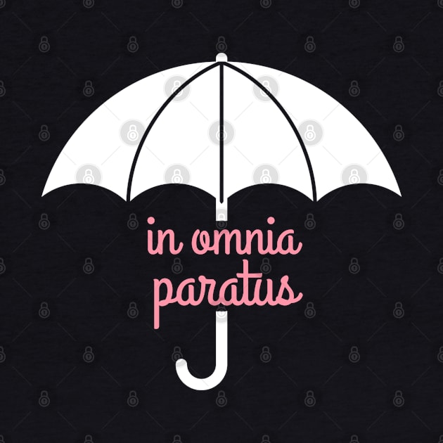 In Omnia Paratus Life and Death Brigade Umbrella by Stars Hollow Mercantile